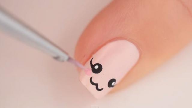 Tuto Vidéo : Nail Art Kawai / Cute Face